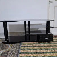 میز شیشه ای تلویزیون|میز تلویزیون|میانه, |دیوار