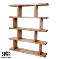 قفسه کتاب و دکوری چوبی B08|کتابخانه، شلف، قفسههای دیواری|ارومیه, |دیوار