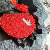 دسته گل روبانی شاین دار