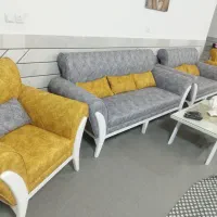 مبلمان راحتی پا به نو با عسلی و کاور