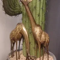 مجسمه برنز زرافه
