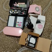 لوازم کامل ناخن کاری کاشت مانیکور پدیکور کامل یکجا