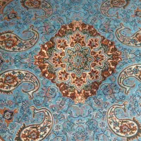 پارچه ترمه فیروزه ای|رختخواب، بالش، پتو|یاسوج, |دیوار