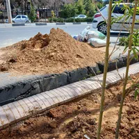 خاک باغچه  تعویض خاک باغچه  ماسه  بادی رودخانه ای|خدمات باغبانی و درختکاری|شیراز, زرهی|دیوار