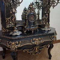 آینه وشمعدان وساعت|بوفه، ویترین، کنسول|اصفهان, سپاهان‌شهر|دیوار