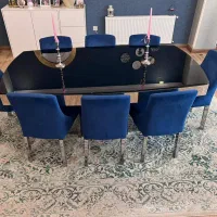 میز ناهارخوری۸ نفره با صندلی|مبلمان خانگی و میز عسلی|بابل, |دیوار