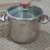 قابلمه بزرگ استیل اصل کف چدن/آکبند