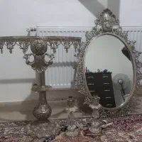 آینه و شمعدان طرح برنج