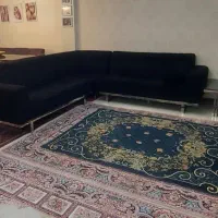 مبل ال ۷ نفره استیل ۳۰۴ مخمل مشکی