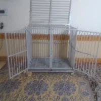 قفس بزرگ آهنی رنگ کوره ای 3در