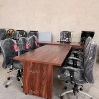 میز کنفرانس غزالmdf مبلمان اداری صندلی چرخدار دفتر