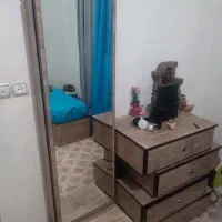 تخت دونفره با آیینه و دراور بسیار شیگ|تخت و سرویس خواب|محمدشهر, محمدشهر|دیوار