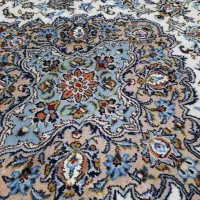 دستباف کاشان آبی فیروزه‌ای