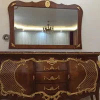 کنسول با آینه و میز تلویزیون لوکس