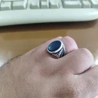 انگشتر نقره اونیکس