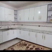 زیبا ترین طرح کابینت MDF/سفید با دستگیره های طلایی|مصالح و تجهیزات ساختمان|کهنوج, |دیوار