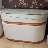 کانتر پذیرش شیک و تخت چرمی