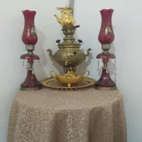 آینه و شمعدان  ساعت  سماور