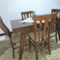 میز غذاخوری ۴ نفره چوبی