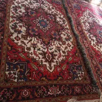 فرش دستباف تاجری۶ متری هریس.زمینه سفید|فرش|زنجانرود, |دیوار