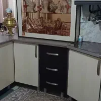 کابینت داخل فلزی و در چوبی