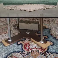 میز جلو مبل به همراه شیشه|مبلمان خانگی و میز عسلی|تهران, بهداشت|دیوار