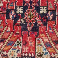 گلیم قدمت دار ابریشم بافت