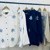 شومیز لینن گلدار