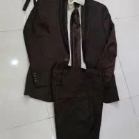 کت و شلوار مردانه رنگ قهوه ای