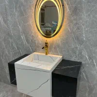 ساخت روشویی سرامیکی و کانتر صحفه کابینت