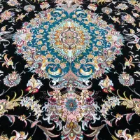 (فرش فرزین)جفت۶مترنقشه نوین فر ،رج۵۵، چله ابریشم|فرش|تبریز, |دیوار