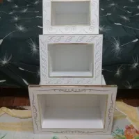 سه عددباکس ام دی اف سالم وسنگین|کتابخانه، شلف، قفسه‌های دیواری|کرمانشاه, |دیوار