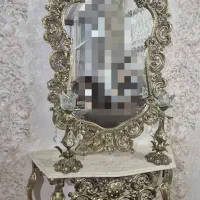 آینه شمعدان با سنگ مرمر در حد نونو و رنگ ثابت