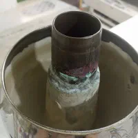 سماور گازی با آتش خانه مسی بسیارسالم|سماور، چای‌ساز، قهوه‌ساز|بومهن, |دیوار