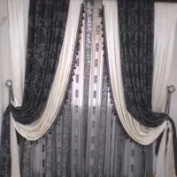 ۲ عدد پرده پذیرایی همراه کتیبه