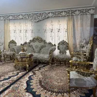 مبلمان سلطنتی ۹نفره|مبلمان خانگی و میز عسلی|هشتگرد, شهرک اداری|دیوار