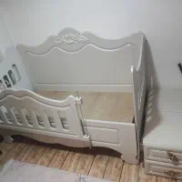 تخت و کمد کودک در حد نو|اسباب و اثاث بچه|ساوه, |دیوار