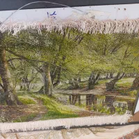 تایلو فرش دستباف چله ابریشم|تابلو فرش|همدان, |دیوار