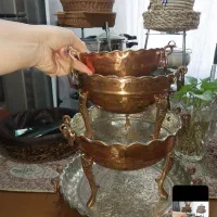 مقداری ظروف تزئینی مسی