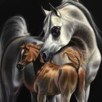 مادیان و کره مادیان