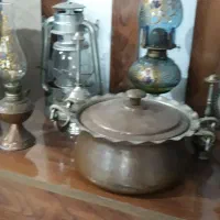 قابلمه مسی قدیمی|کلکسیون اشیاء عتیقه|رشت, نامجو|دیوار