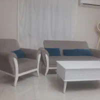 مبل ۷ نفره همراه میز جلو مبلی و سه عدد میز عسلی|مبلمان خانگی و میز عسلی|رشت, رشتیان|دیوار