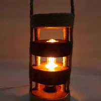 آباژور روستیک|چراغ خواب و آباژور|کرج, باغستان|دیوار