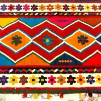 گلیم ترکی قشقایی|گلیم، جاجیم، گبه|ارژن, |دیوار