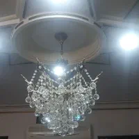 لوستر برنز ۶ شاخه|لوستر و چراغ آویز|تاکستان, |دیوار