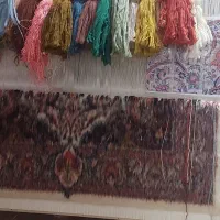 قالی گل ابریشم|فرش|قم, علی آباد سعدگان|دیوار