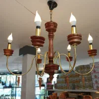 لوستر چوبی