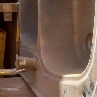 سینک دو لنگه با شیر اهرمی