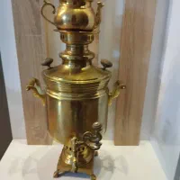 سماور با قوری|سماور، چای‌ساز، قهوه‌ساز|سمنان, |دیوار