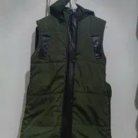 پافر چرم سبز